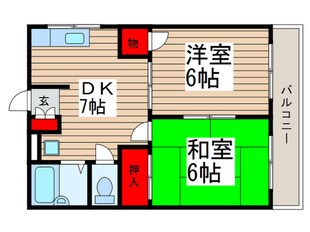 プレザント末廣の物件間取画像